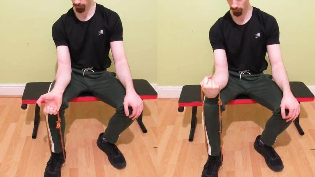 Resistance band forearms