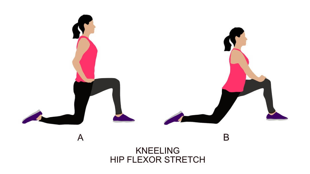 Kneeling hip flexor stretch